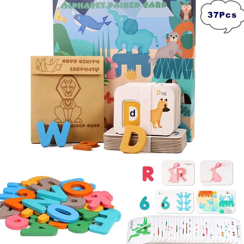 Kids Education Number - Numery alfabetu Montessori fiszki dla dzieci